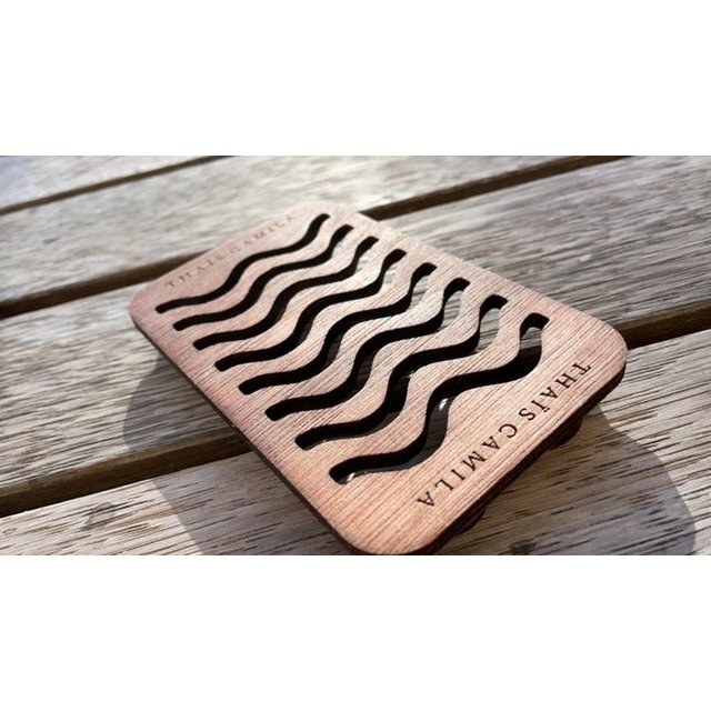 Thaïs Camila | Jabonera de Madera Certificada Sostenible | Jabonera Diseño Minimalista