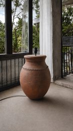 Terracotta rustik gulvlampe N°54