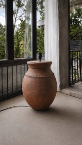 Rustikale Terrakotta-Stehlampe Nr. 54