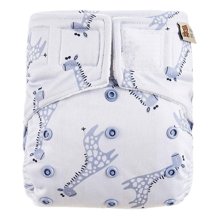 Washable day diaper | Blue Giraffe