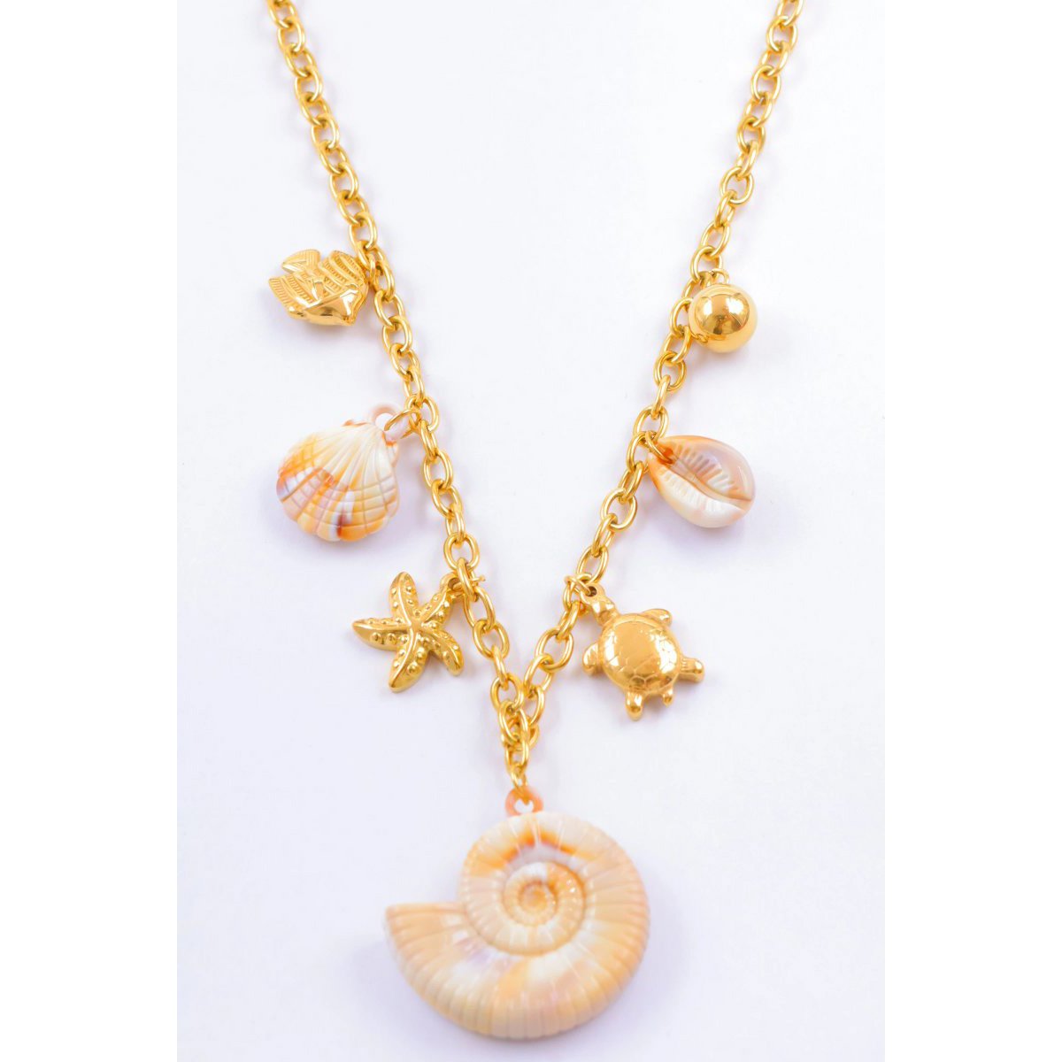 Collier breloques en acier inoxydable