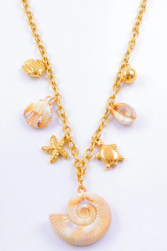Collier breloques en acier inoxydable