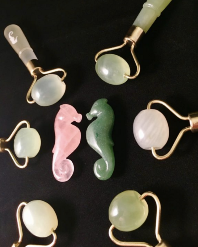 Jade Eye Roller 2-1 Met Acupressure Point (rejsestørrelse)