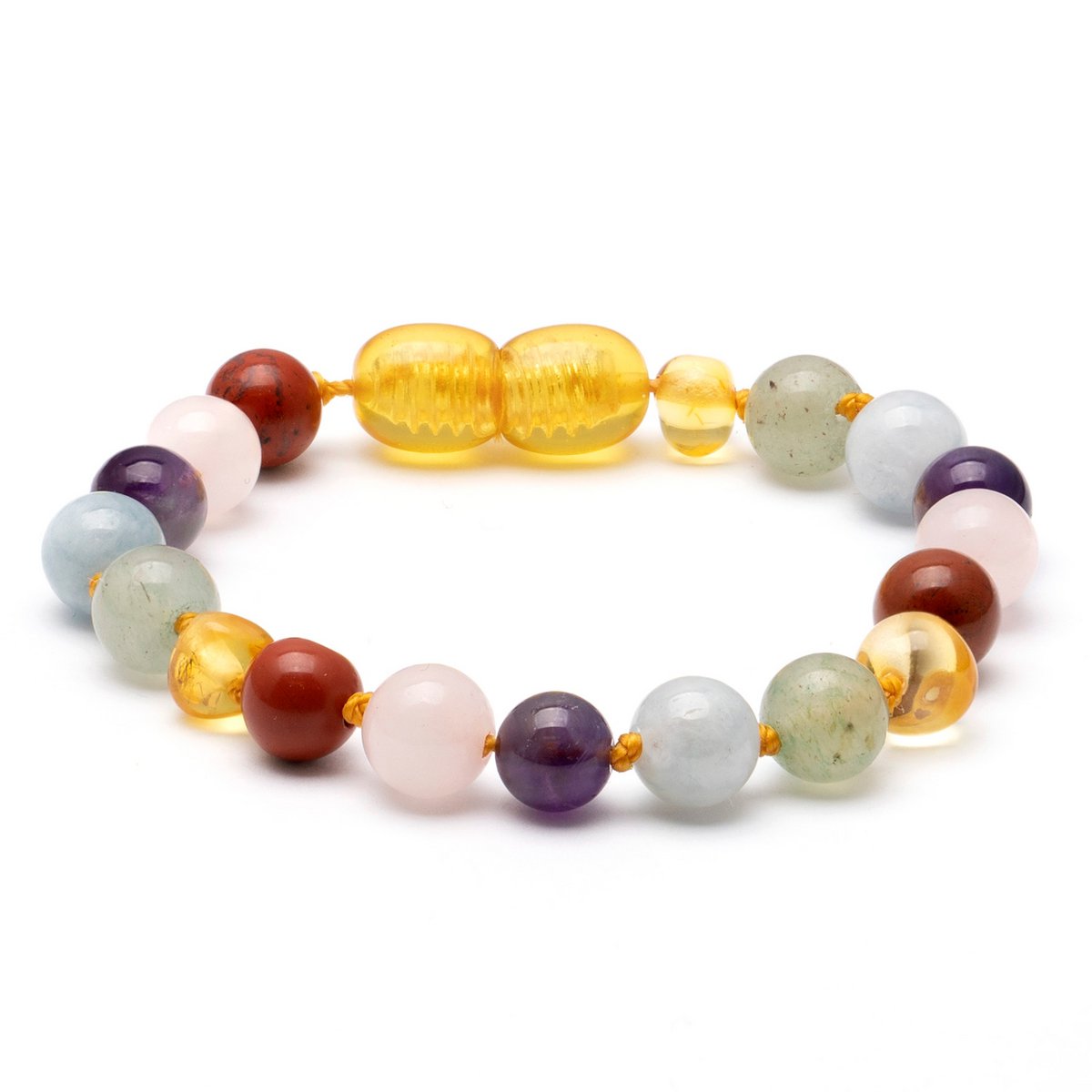 Bracciale Baltic Amber & Gemstone 21