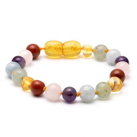 Baltic Amber & Gemstone Armband 21