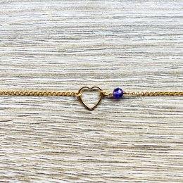My Heart Birthstone Bracelet