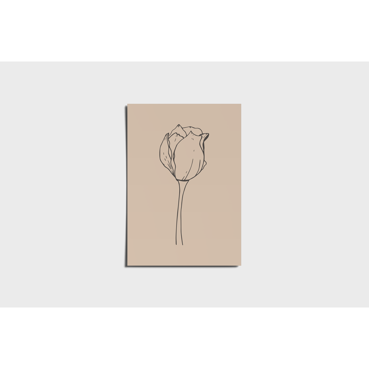 Minimale tulpenposter