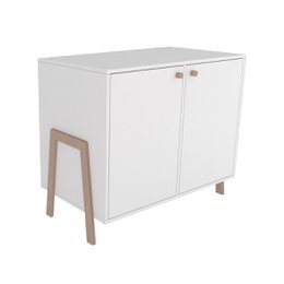 Dresser Polly Basic with doors - Green