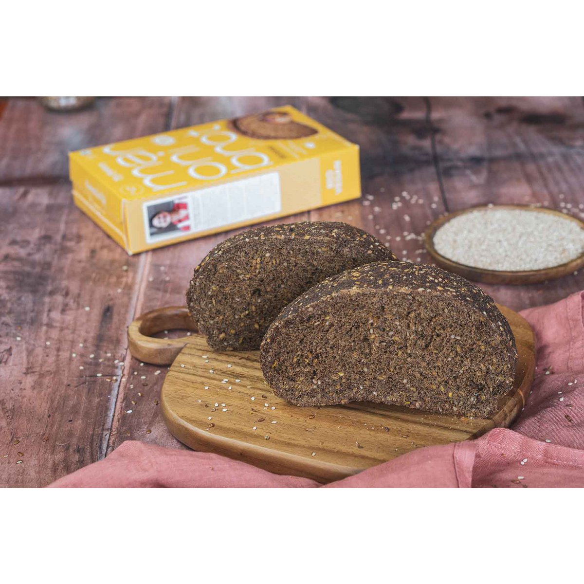 Glutenfreie Maronibrot Backmischung Sesam