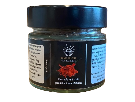 Sól morska wędzona z chili z Majorki