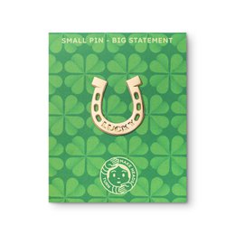 Golden Metal Pin "Horseshoe"