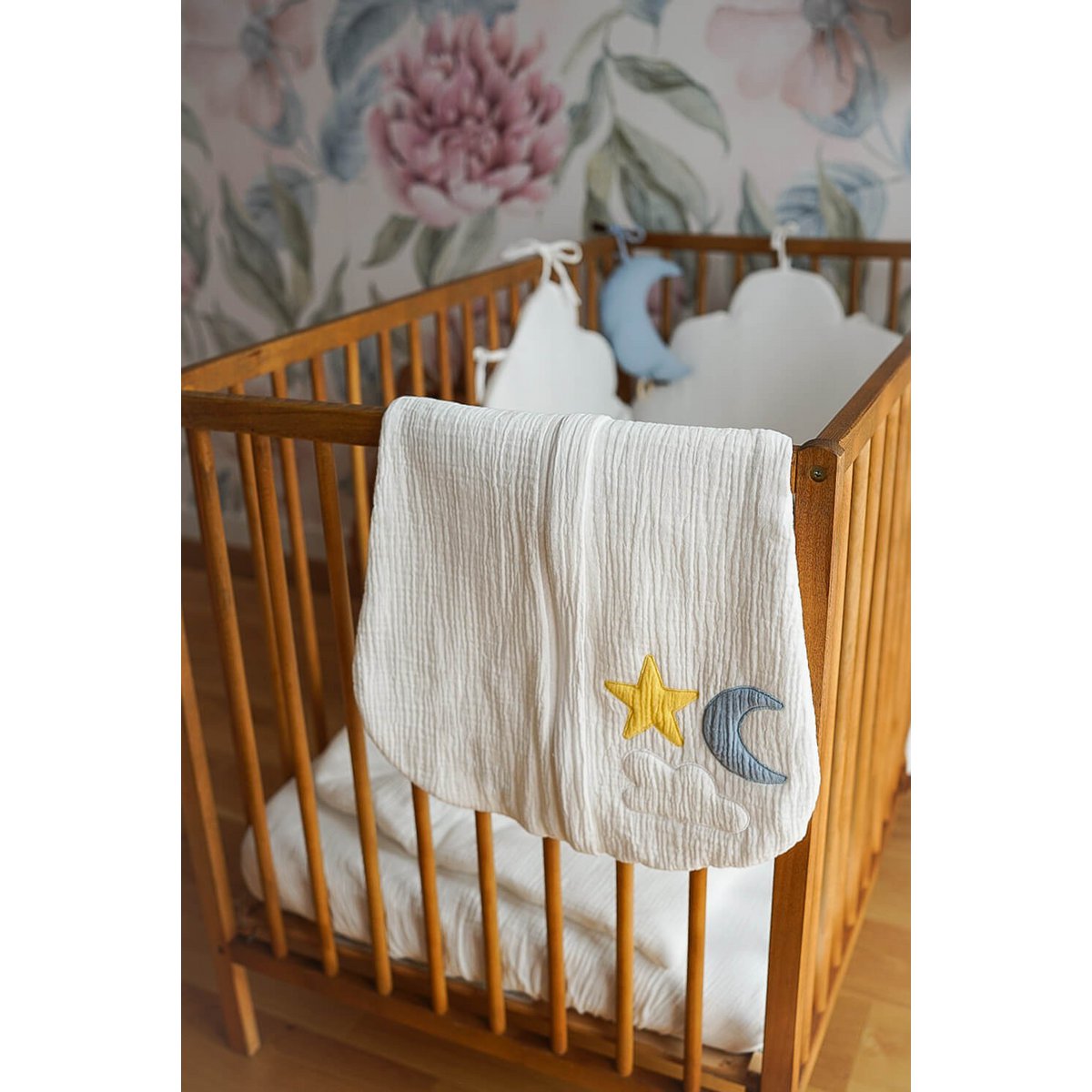 Hi Little One - Mousseline 2 couches Day & Night Blanc