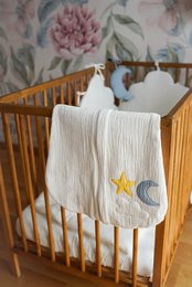 Hi Little One - Muselina de 2 capas Day & Night White