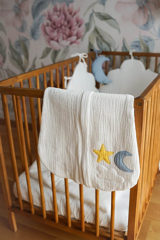 Hi Little One - Muselina de 2 capas Day & Night White