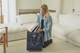 Hulkenbag pequeño azul medianoche con cubierta construida