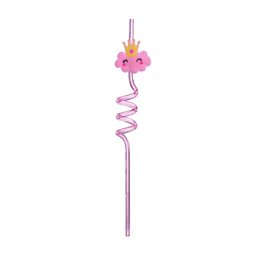 Unicorn, Set of 4 Straws, Reusable, Glass Straws for Cocktails, Smoothies, Tea, Ecological, Resistant