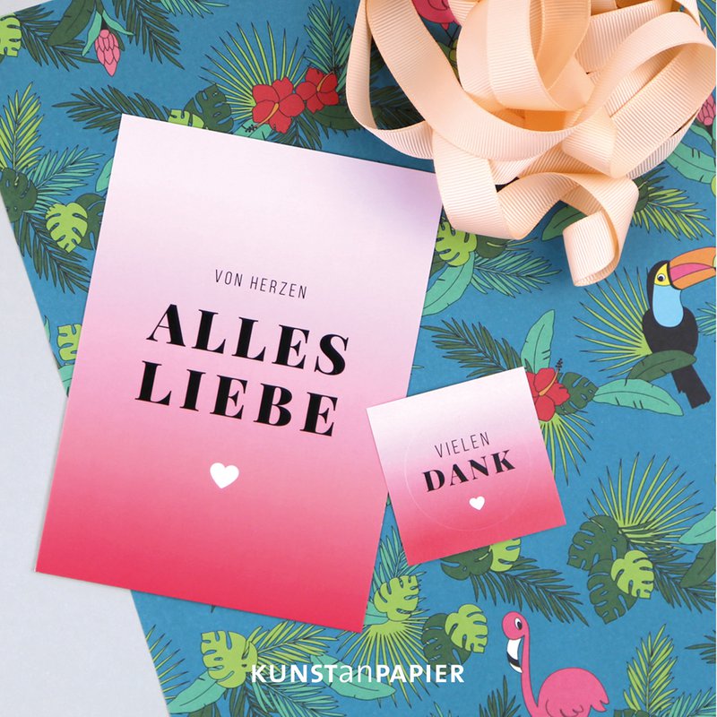 Geschenkpapier Tropisch Fiona