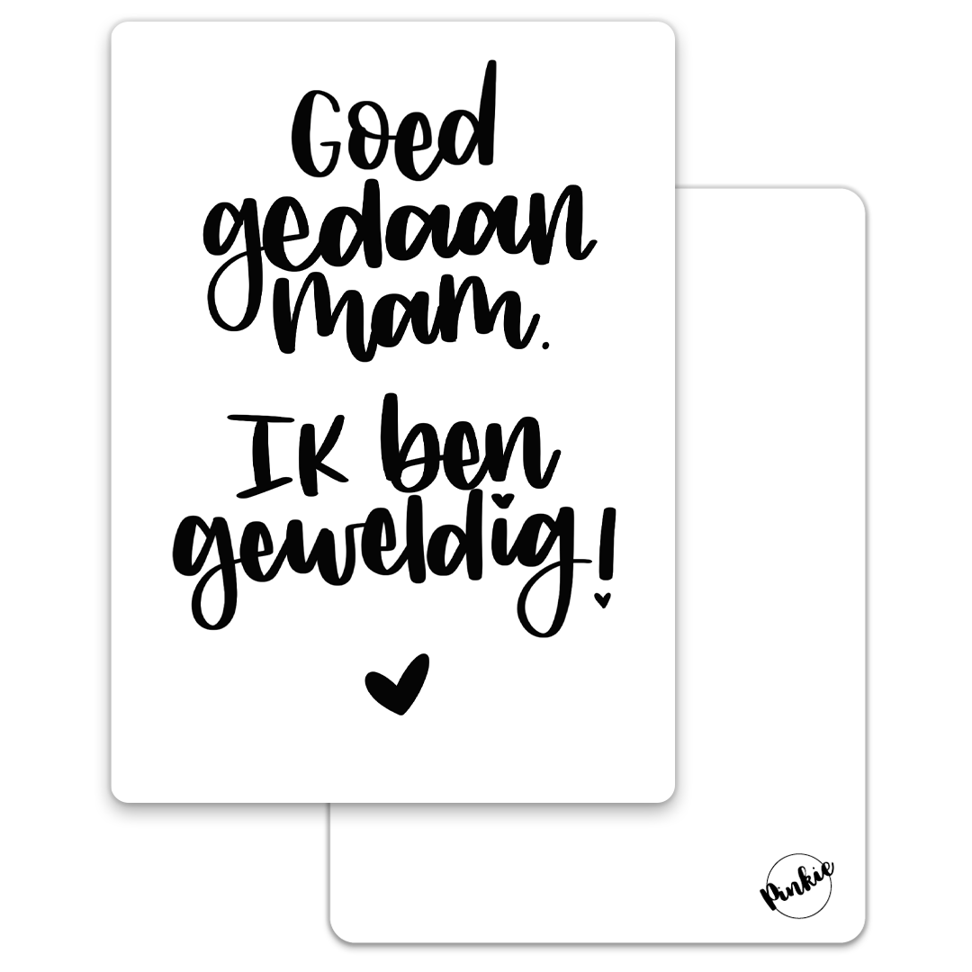 Karte Gut gemachte Mutter