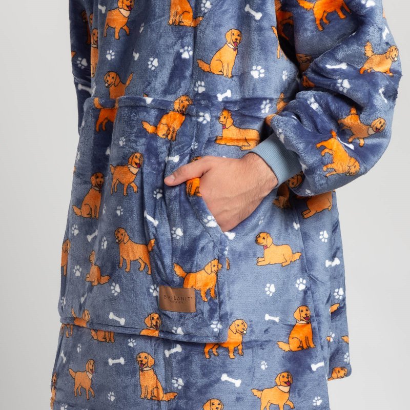 Vitapur - Manta sudadera con cremallera + calcetines - Retriever