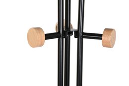 APPENDINO LEGNO METALLO 30X30X177 SIMIL MARMO NERO PP199671