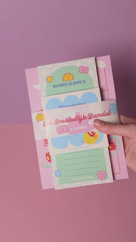 De ‘Eet Smakelijk Bundel’ : 3 notitieblokken