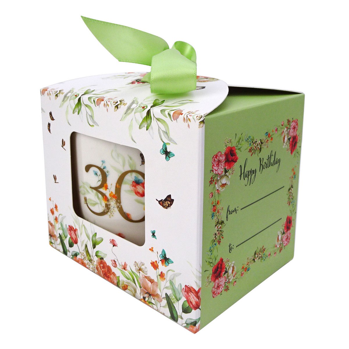 DUO Occasional Mug 400ml, Birthday “30”, in a giftbox with a ribbon