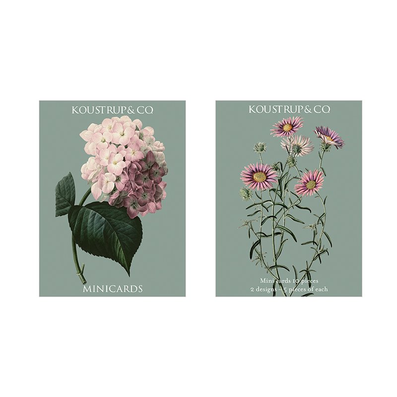 Minicards herfst - Hortensia