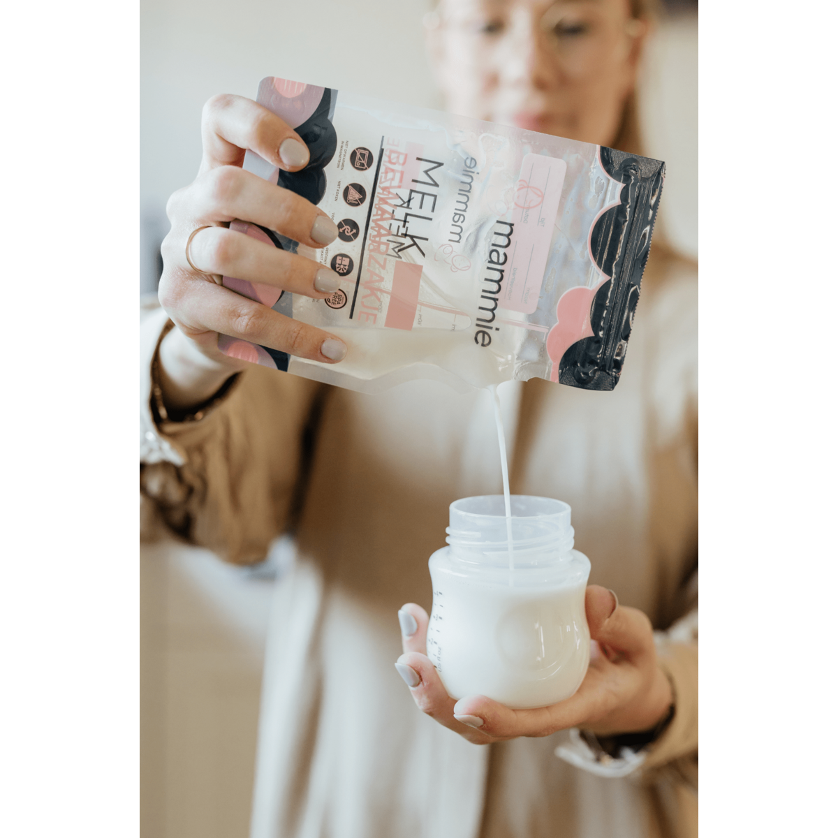 Torebki do przechowywania mleka matki z dzióbkiem - 300 ML - nie zawierają BPA