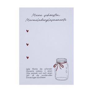 Notizblock - Meine schönsten Marmeladenglasmomente