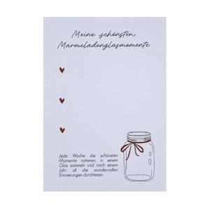 Notizblock - Meine schönsten Marmeladenglasmomente
