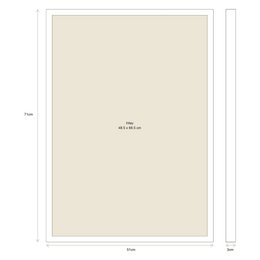 Photo Frame Wood Brown 51x71x3cm