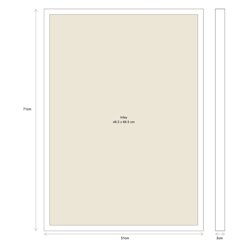Photo Frame Wood Brown 51x71x3cm