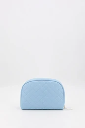 Trousse de toilette matelassée pour bébé avec nœud, rose