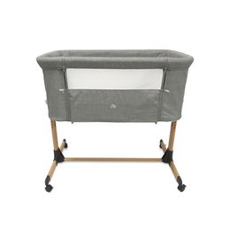 MOISÉ DE ALUMINIO CON ROPA DE CAMA - MOD. PEGADO A MÍ - GRIS