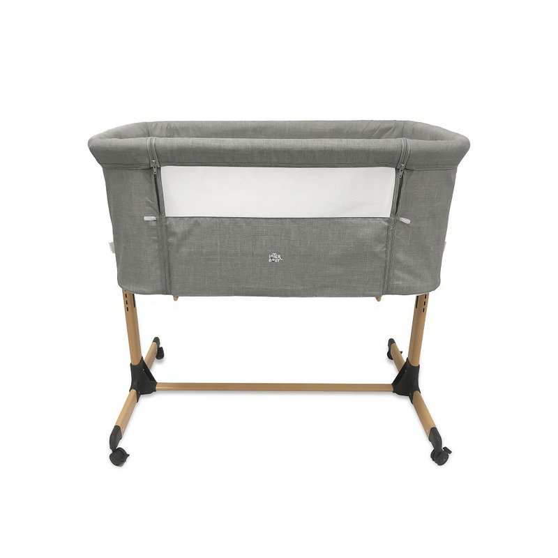 MOISÉ DE ALUMINIO CON ROPA DE CAMA - MOD. PEGADO A MÍ - GRIS