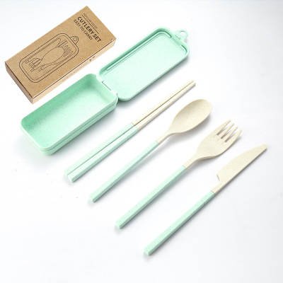 Kit posate staccabili e portatili - con custodia - 8 colori disponibili
