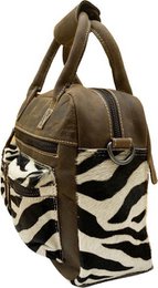 Brown Zebra Tas - Crossbody Ladies Bag im Cowboybag -Stil (Westsbag)