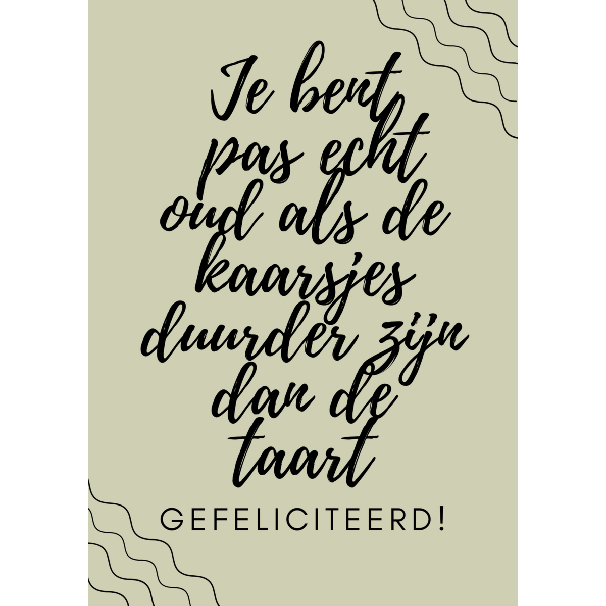 Sie sind nur dann wirklich alt, wenn die Kerzen teurer sind als der Kuchen