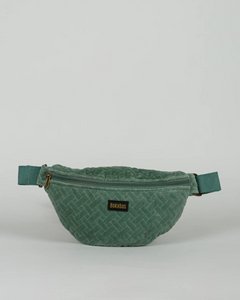 Saliegroen corduroy heuptasje