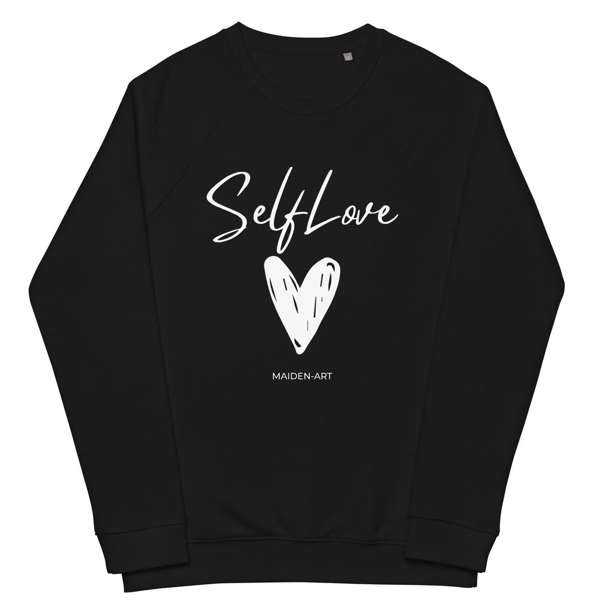 Økologisk sweatshirt SELF LOVE Unisex økologisk raglan sweatshirt