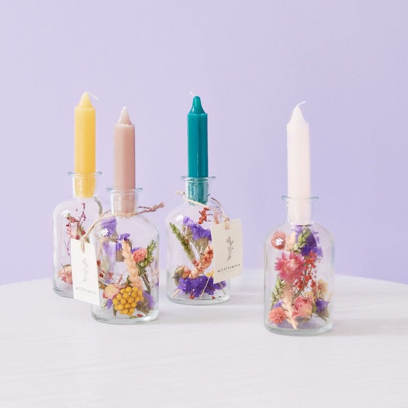 Getrocknete Blumen Brightness Vase – Multi – Sommerfavorit