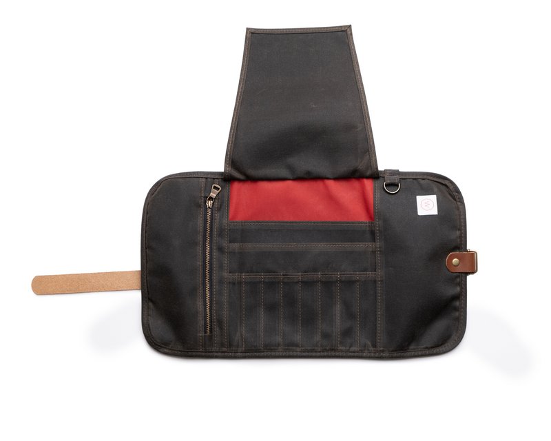 Voksed lærred pen rulle til forfattere, tidsskrift Roll Case, Stationery Shop, Art Store