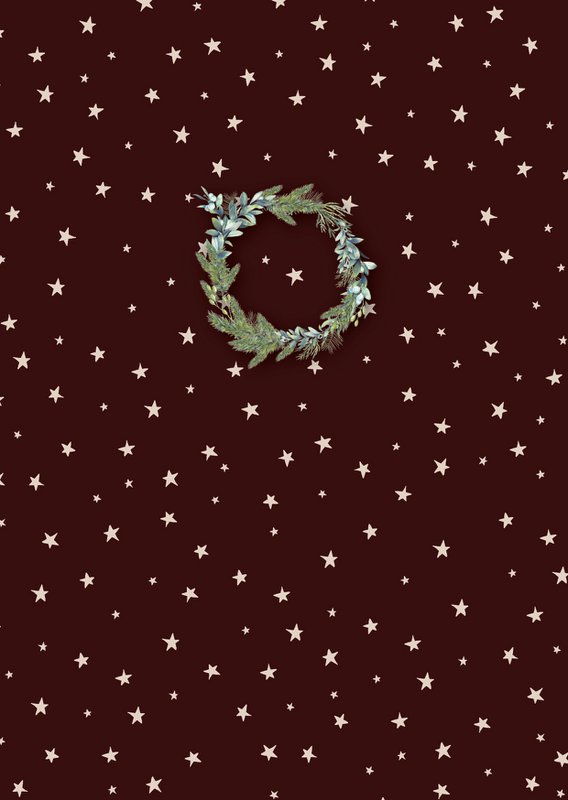Set of 8 Christmas cards incl. envelope - Mistletoe