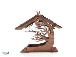 Vogelhäuschen – Hängendes Vogelhäuschen aus Holz