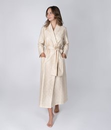 Vestaglia classica in raso Twist Gold