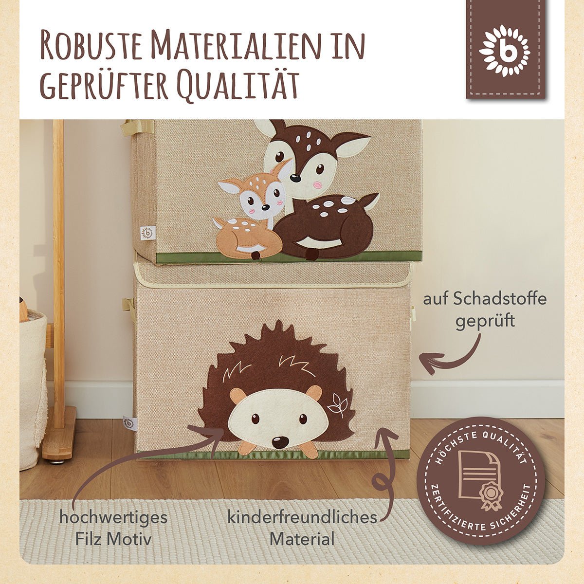 Storage box hedgehog with lid