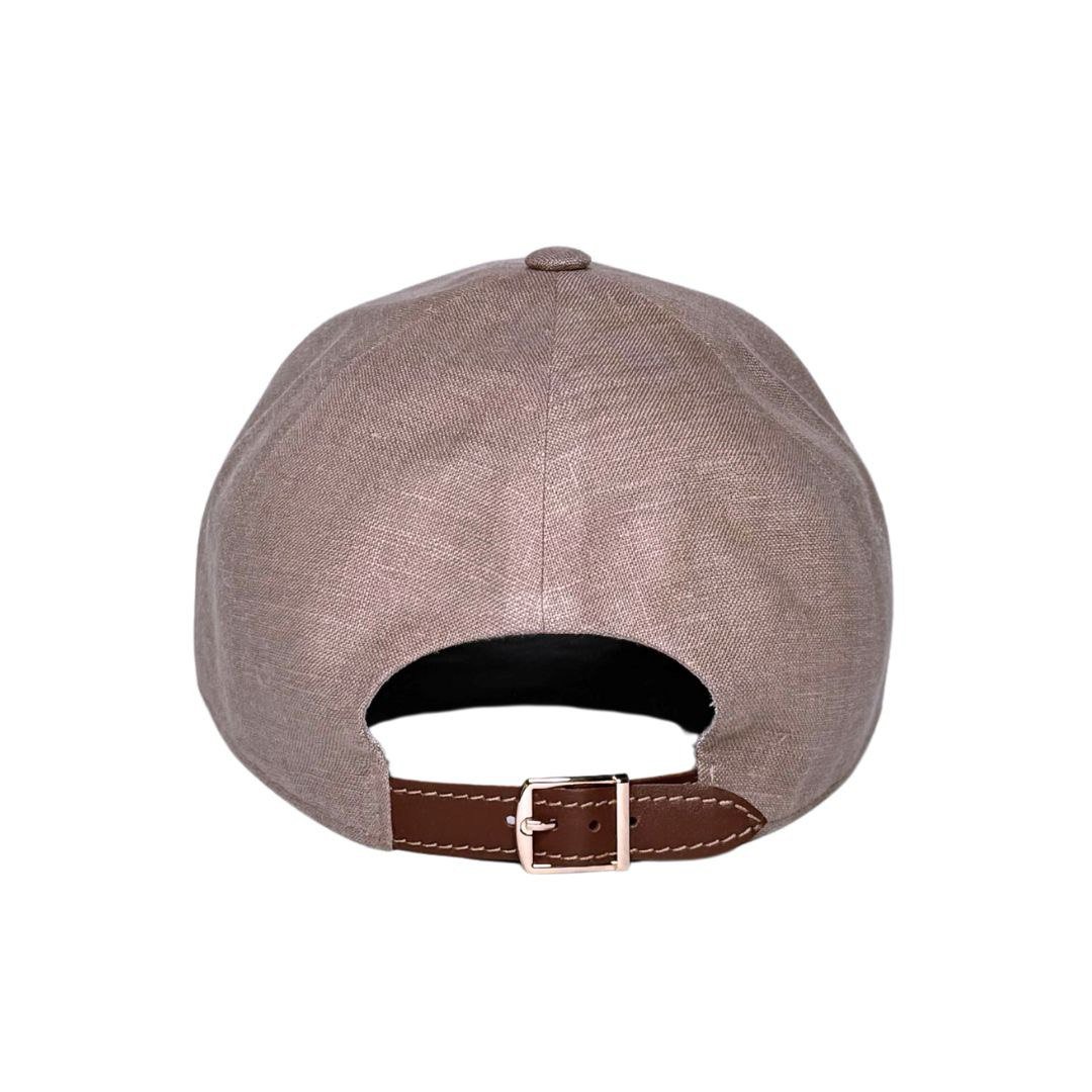 Cappuccino Beige Linen Baseball Cap | Minimalist Neutral Cap | Soft Structure