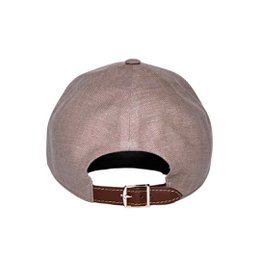 Gorra de béisbol de lino beige capuchino | Gorra neutra minimalista | Estructura blanda