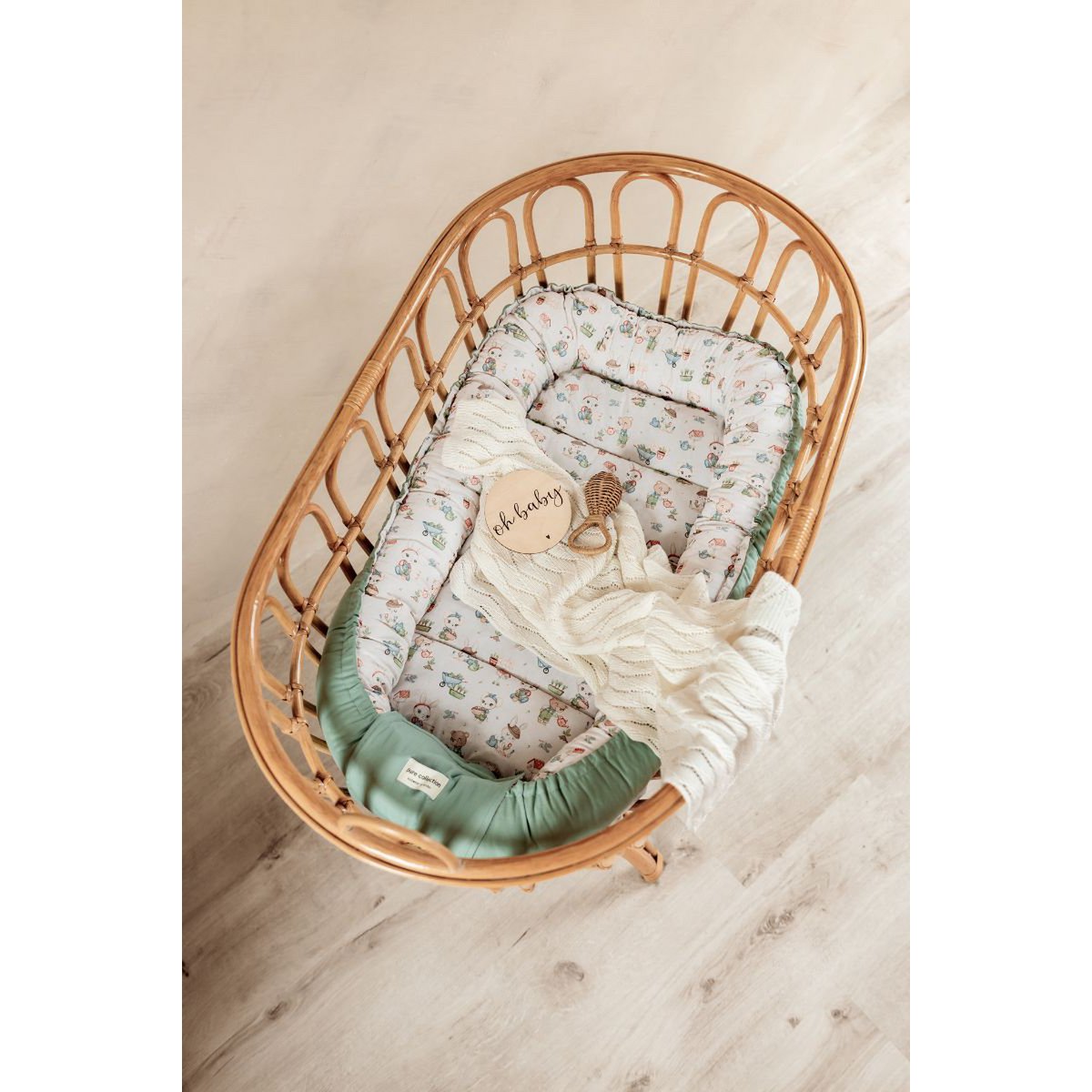 Couverture bébé AUSILIA - coton - CRÈME