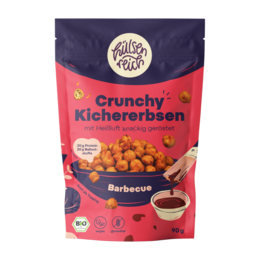  Crunchy barbecue chickpeas, high in protein, vegan and gluten-free snack.